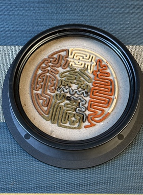 主播同款打香篆转盘承重插花家具旋转底座塑料圆盘展示直播转盘台