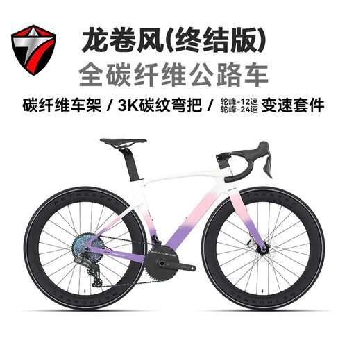 骓特龙卷风碳纤维公路车无线电变
