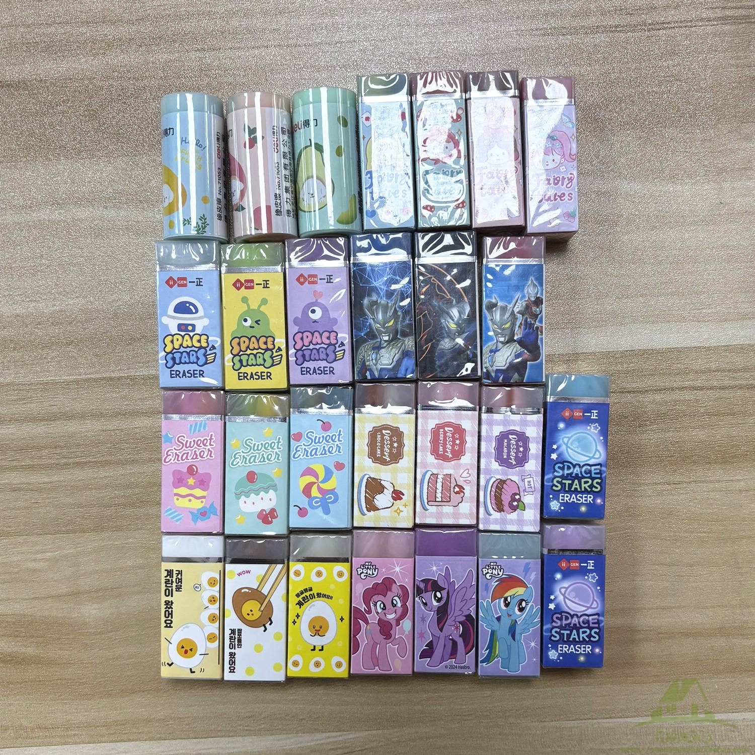 幸运四叶草橡皮擦果冻可切透明大块可爱创意水晶橡皮学生奖品包邮
