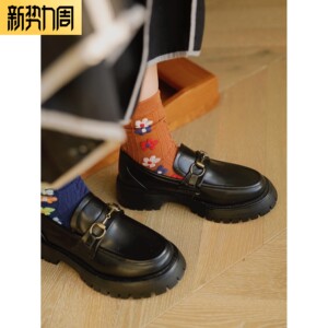 9折上新收藏加购ANN and SAM做旧复古五金松糕锯齿乐福鞋春夏新品