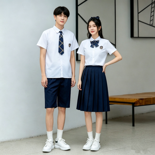 初高中学生装大合唱演出服白衬衫