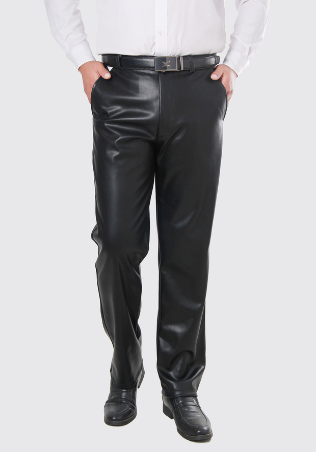 Pantalon cuir homme droit pour hiver - Ref 1486678 Image 1