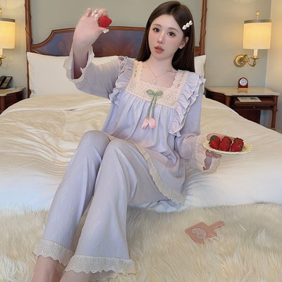 强力推荐！德绒睡衣女家居服套装