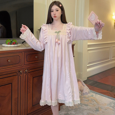 强力推荐！德绒睡裙女宽松大码