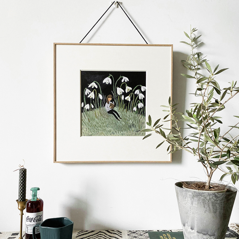 英国治愈系北欧风格客厅装饰画