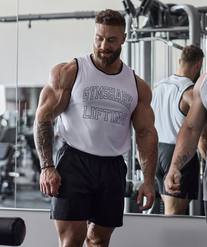 cbum回归 正品现货 GYMSHARK MESH TANK速干宽松透气背心网眼无袖