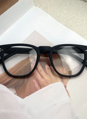 MOS马士同款DUDEL个性潮流高文艺方形近视眼镜框架可配高度数近视