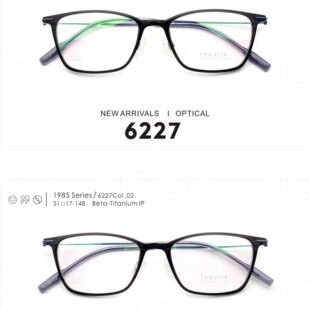 THE JIIA佳眼镜框6227男女近视JIIIIA 1985钛架6209 6210 6216