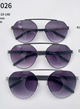 AR3026德国IC柏林BERLIN超轻薄生物钢片太阳眼镜无螺丝设计墨镜