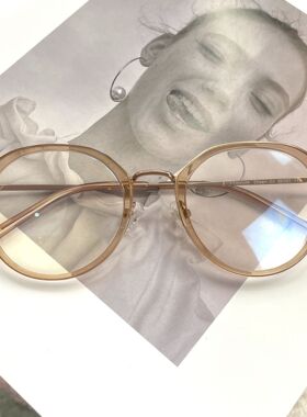 韩国 卡琳同款纯钛近视olsen眼镜框潮男女近视眼镜架大框网红素颜