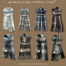 高级感百搭保暖围脖学生情侣披肩两用 2025新款 韩版 格子围巾女冬季