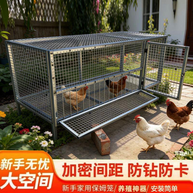 户外鸡笼子家用鸡笼子加厚加密加固养殖笼子养鸡笼鸭笼兔子鸽子笼