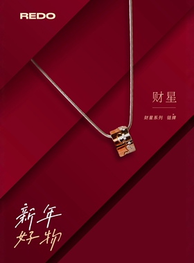 财星系列钛钢项链女轻奢小众设计感锁骨链2026新款爆款颈链配饰