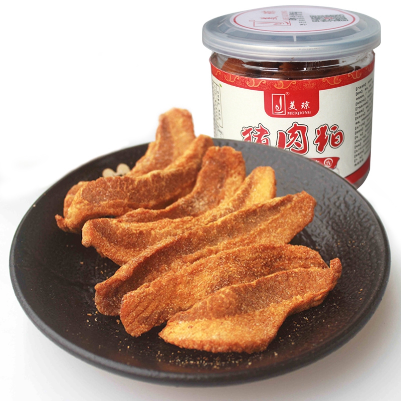 美琼猪肉粕油粕脂渣闽南泉州特产香酥肉渣罐装多口味100g*3罐组合 零食/坚果/特产 猪肉类 原图主图