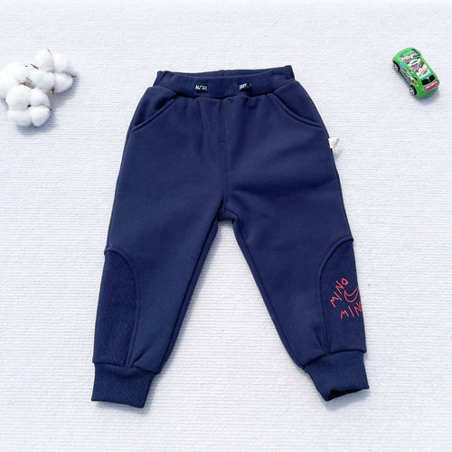 凯美狮F801男女童加绒裤秋冬早春保暖一体绒运动裤外穿中大童