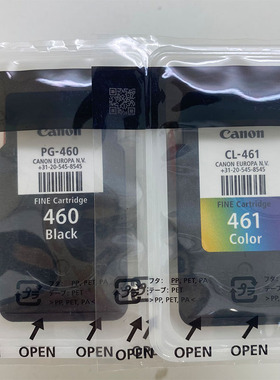 适用佳能原装PG460黑色 CL461彩色墨盒 TS5340打印机可加墨接连供