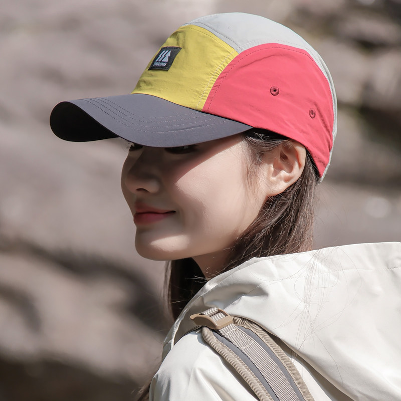 速干拼色棒球帽女夏季防晒韩版潮百搭亲子户外登山露营儿童鸭舌帽