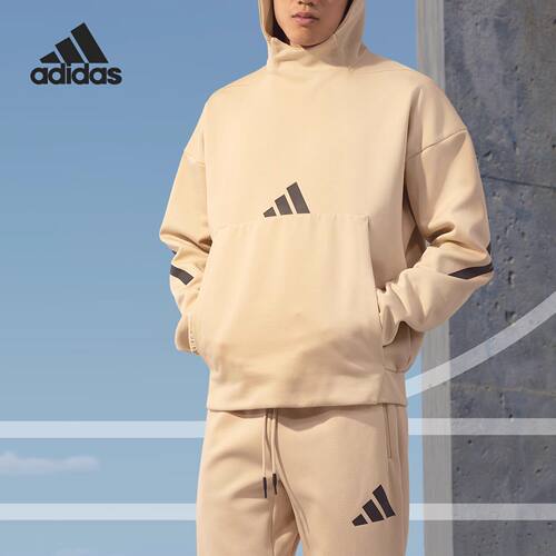 官方正品Adidas/阿迪达斯男子ZNE黑标连帽卫衣套头衫 JJ4894