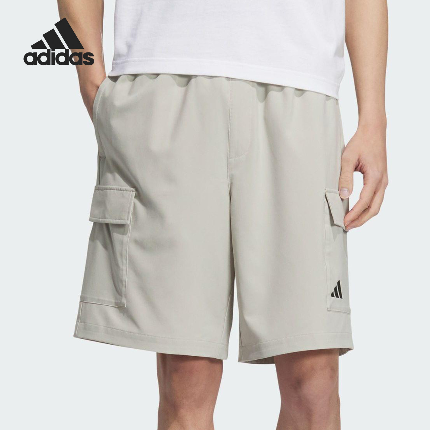 全新正品Adidas阿迪达斯2025男士经典工装运动透气梭织短裤KC3095