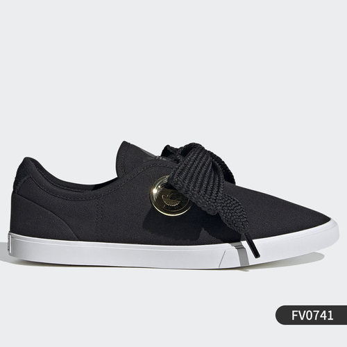 官方正品Adidas/阿迪达斯三叶草SLEEK女款帆布休闲板鞋 FV0741