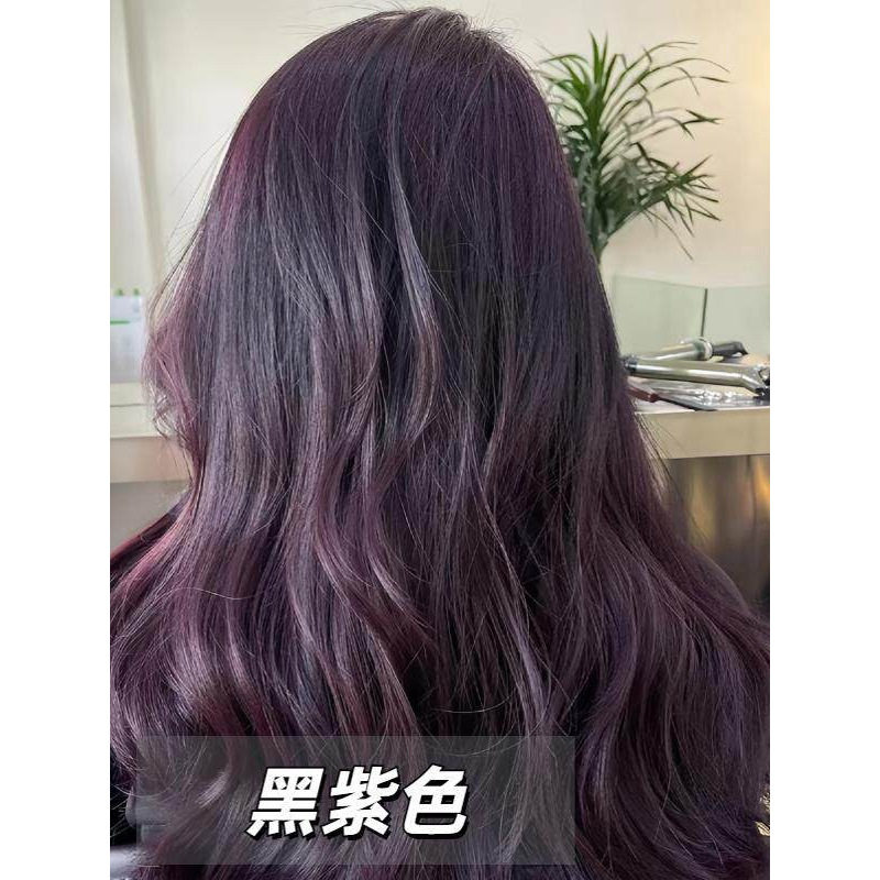 夕羽染发膏自己在家染植物型闷青彩染