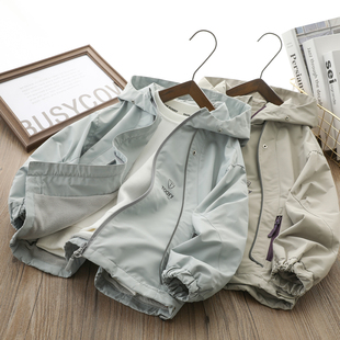 男童加绒冲锋衣外套秋冬款中大童韩版户外运动防风儿童拉链连帽款