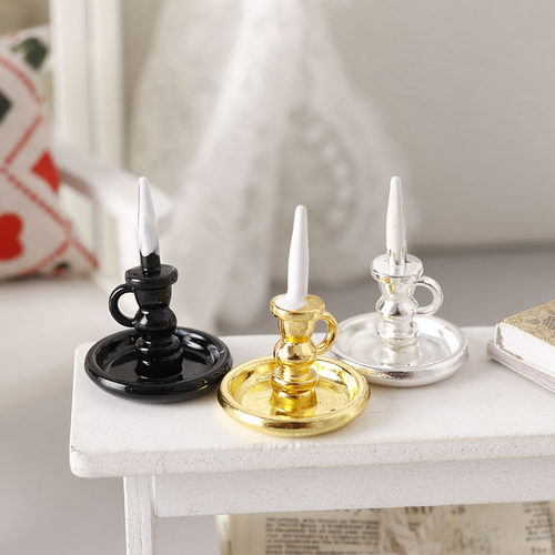 里左拉微缩烛台模型迷你玩具