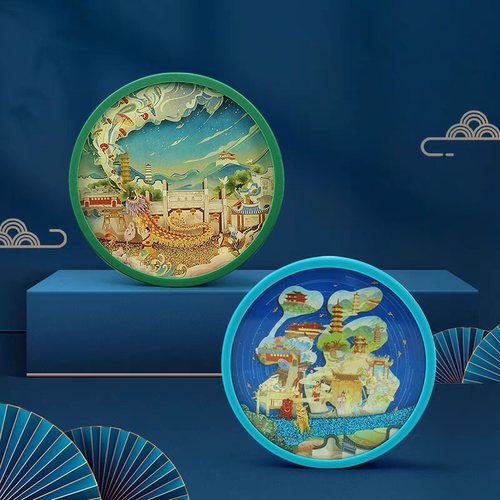 福州流沙杯垫创意纪念品三坊七巷