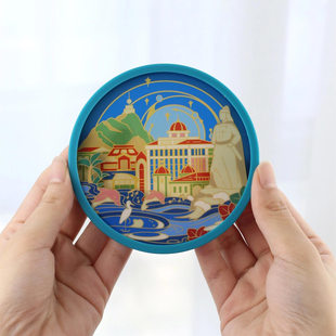 厦门流沙杯垫鼓浪屿厦门大学创意旅游纪念品特色景点礼物家居文创