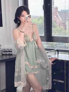 「夏树学姐」绿野仙踪少女纯欲风甜美宽松连衣裙睡裙