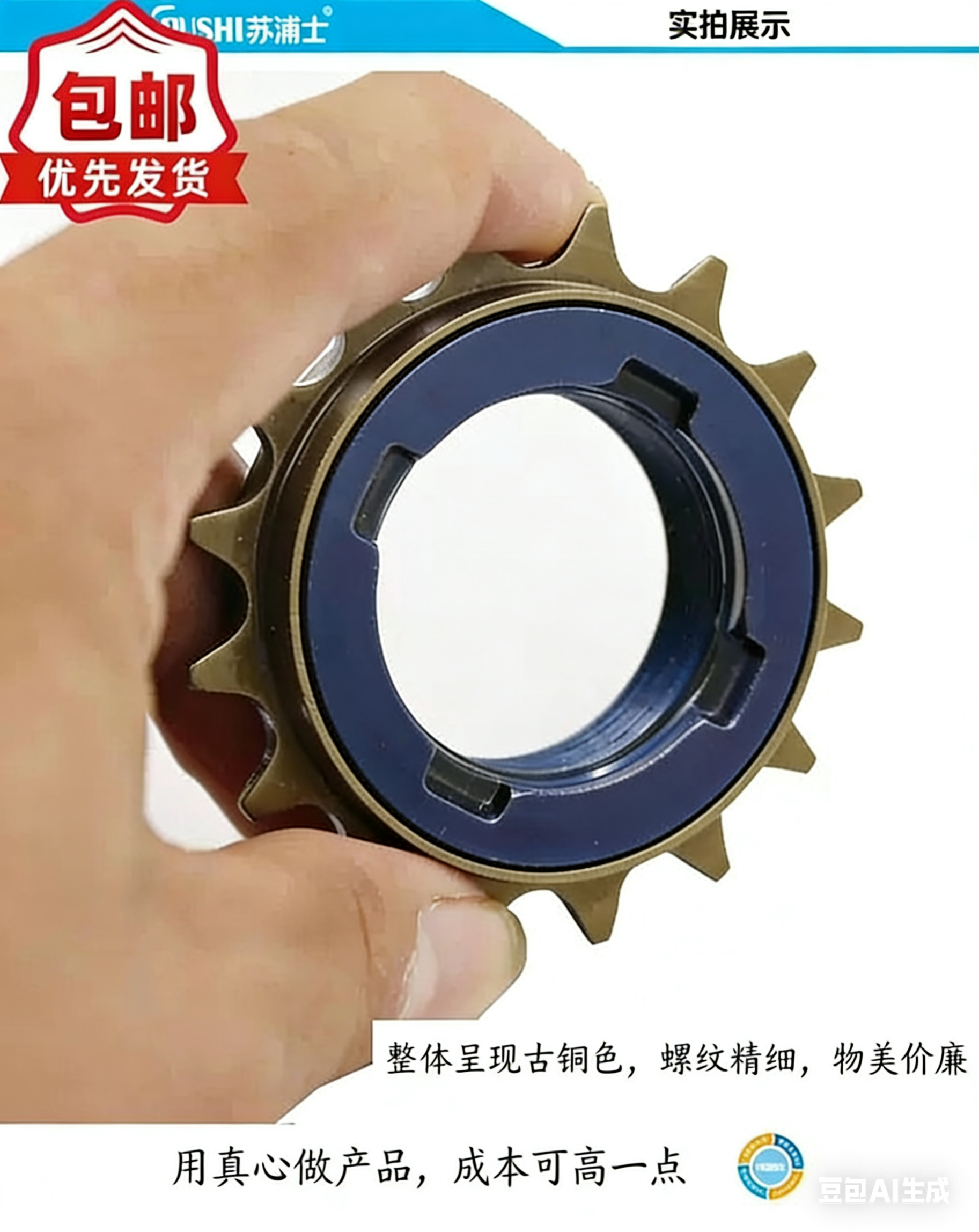 电动车折叠代驾飞轮通用牙轮公制英制链条自行车飞轮卡飞牙盘