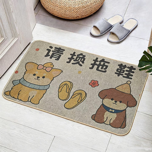 天然亚麻地垫厨房细麻