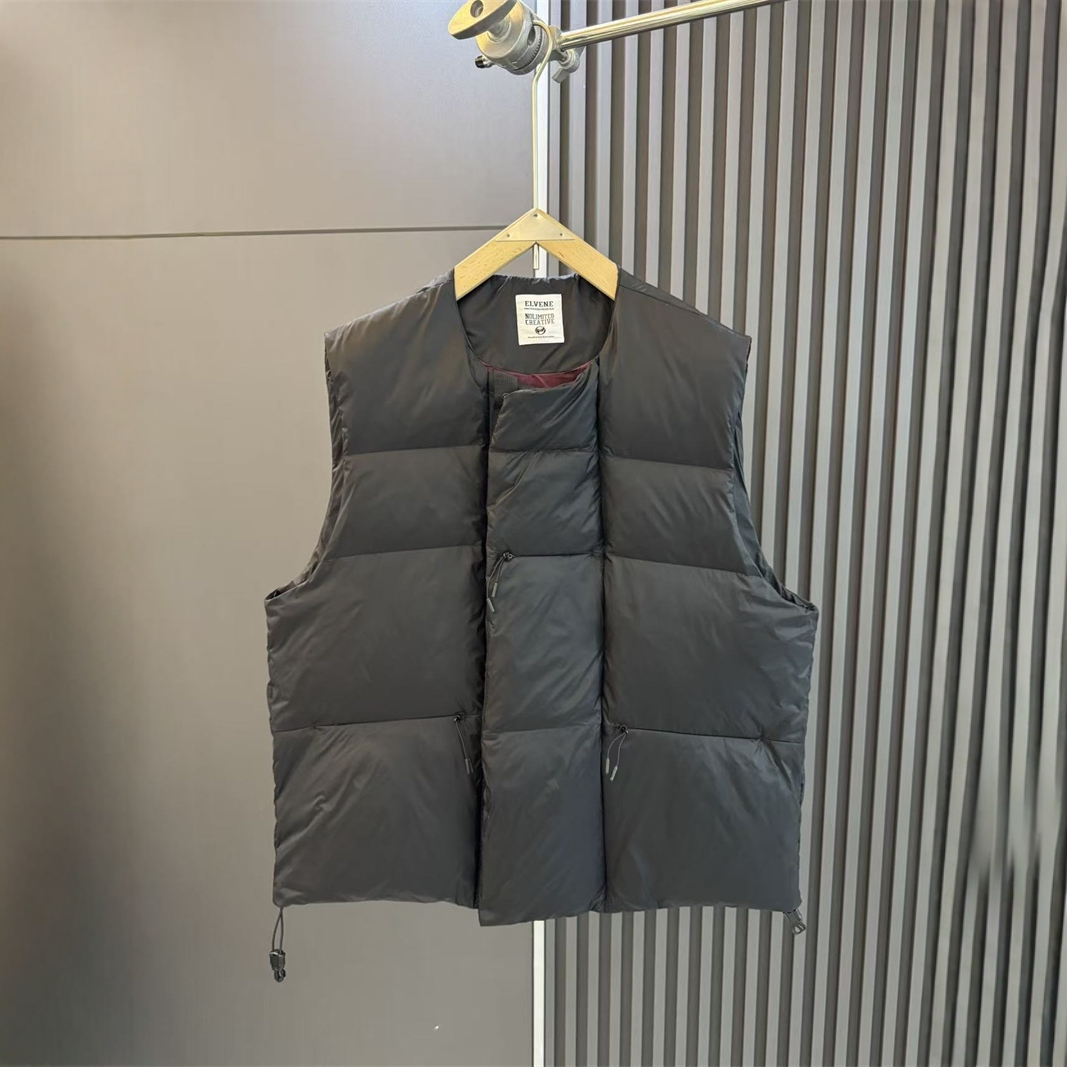 高端白鸭绒羽绒马甲男棉服外套