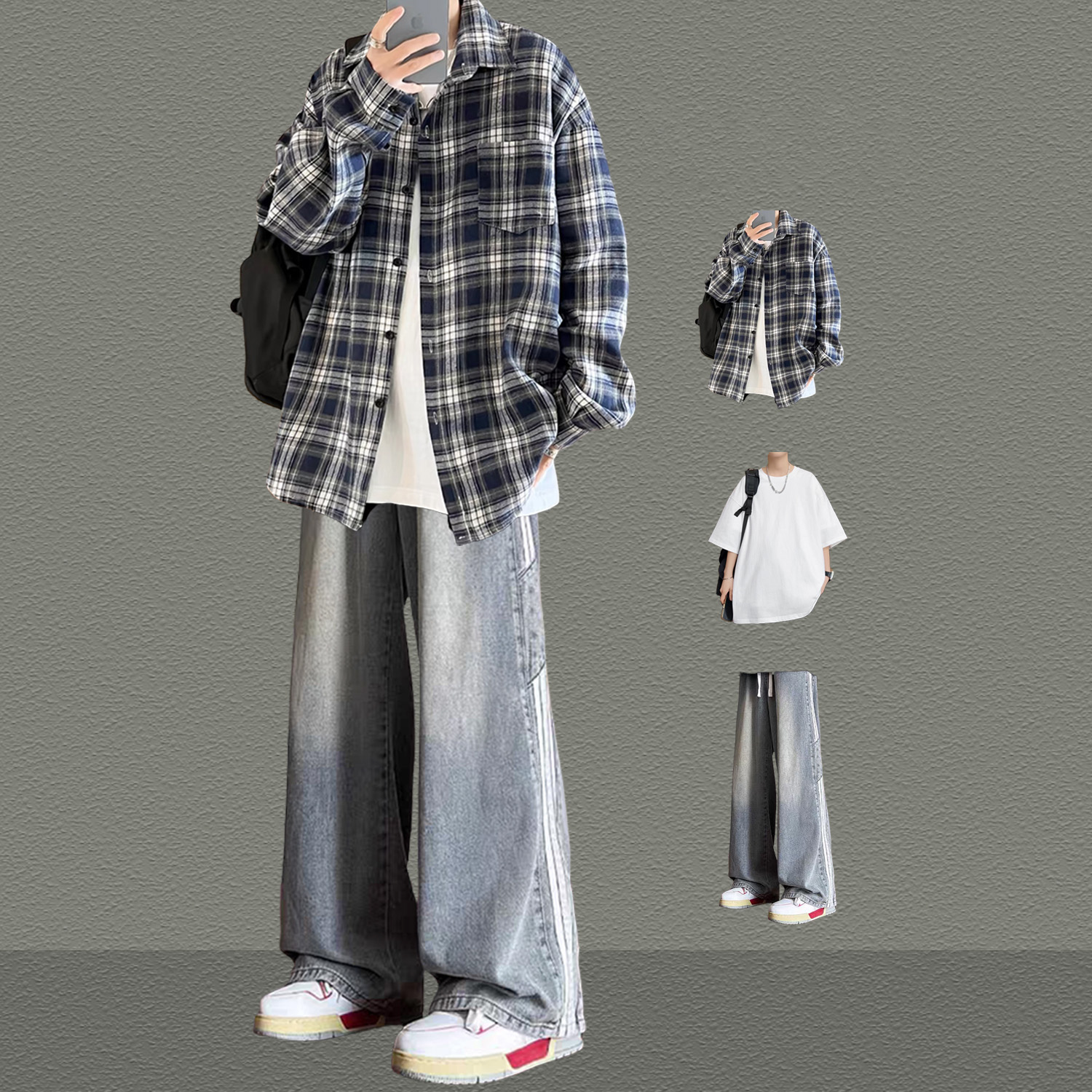 高端休闲运动套装男春秋2025新款