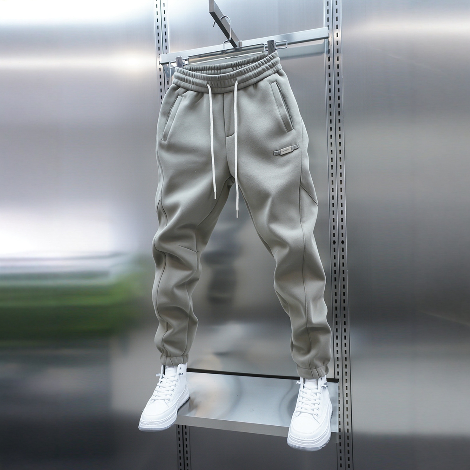 高端加绒运动卫裤男款秋冬2025