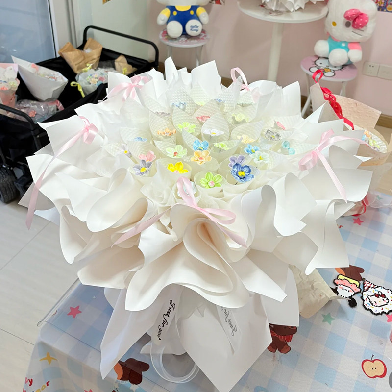 免包半成品花束包装壳可插陶瓷花鲜花DIY手工生日礼物送女友闺蜜,鲜花速递/花卉仿真/绿植园艺,花艺材料,淘宝优惠券,粉丝福利购,淘宝优惠卷