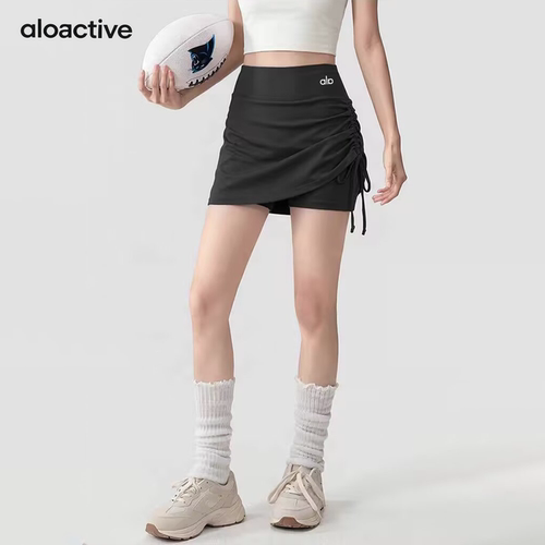 aloactive防走光高腰瑜伽短裙女