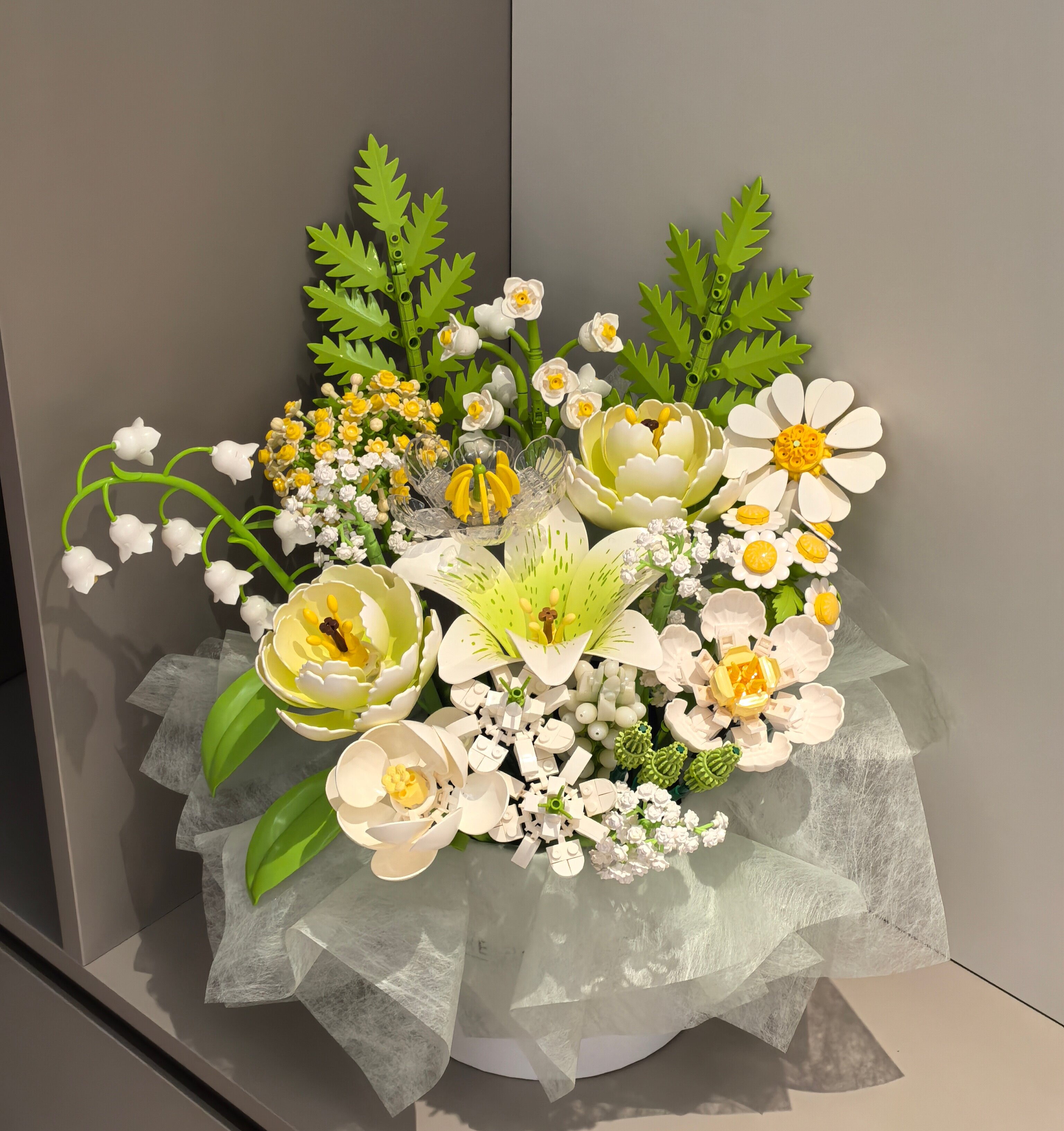 积木花束拼装花女生中秋儿童礼物图片