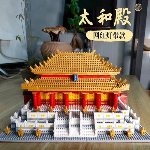 2025新款故宫太和殿积木模型摆件