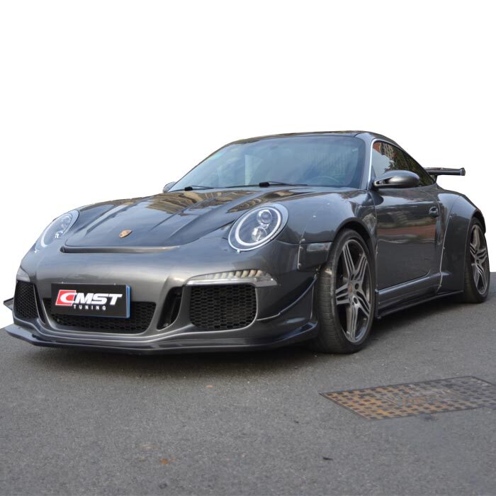 保时捷老款911(997)改911 gt3宽体包围 碳纤小套件 机盖 尾翼