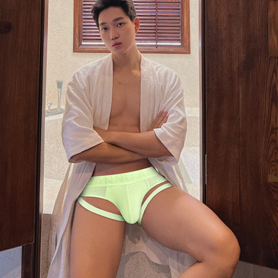 ADANNU螺纹棉三角裤提臀运动健身