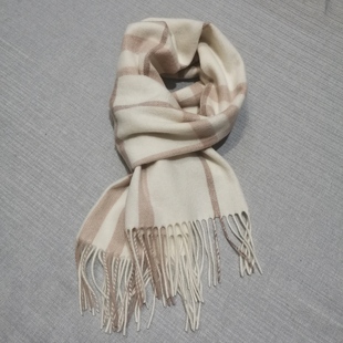 高品质全套礼盒包装羊绒格子围巾男女情侣同款冬季披肩流苏围脖