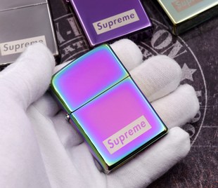 zippo打火机zippo正版supreme潮牌火机油zoop男士正品diy个性定制