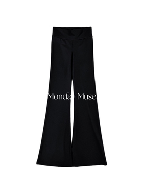 自有工厂/还原版/RA同款加绒修身瑜伽喇叭裤女纯色百搭显瘦马蹄裤