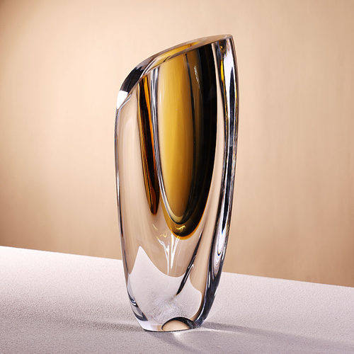 轻奢风简约斜口加厚琉璃花瓶