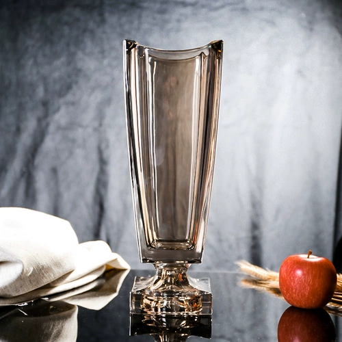 Легкая роскошная гостиная лилия большая ваза с водным цветочным расположением Новый китайский хрустальный стеклянный обеденный стол европейский стиль украшения