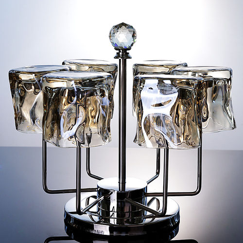 玻璃酒杯创意北欧威士忌啤酒杯子