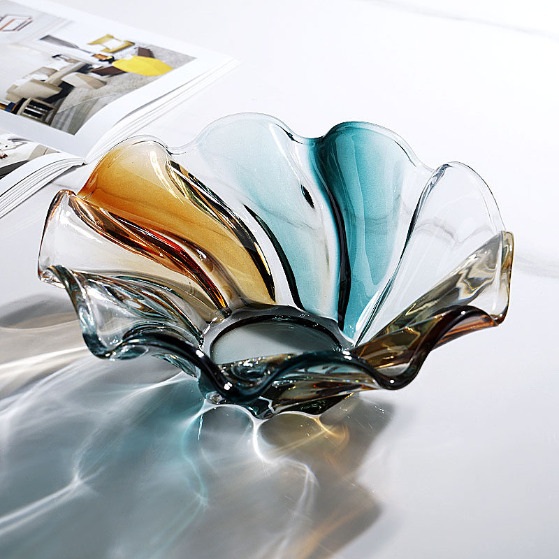 轻奢螺旋彩水晶玻璃波浪水果盘家用客厅大号果盆乔迁之喜糖果盘,餐饮具,果盆/果盘/果篮,淘宝优惠券,粉丝福利购,淘宝优惠卷