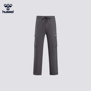 HUMMEL官方正品2025秋季新款男女户外休闲运动梭织直筒工装裤长裤