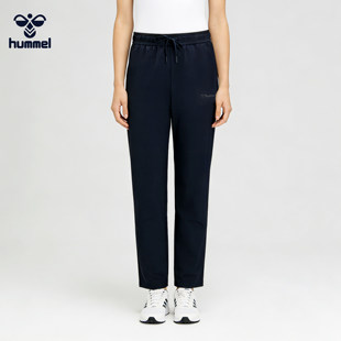 HUMMEL正品女士夏季冰丝阔腿裤轻薄透气抽绳休闲裤子防晒速干长裤